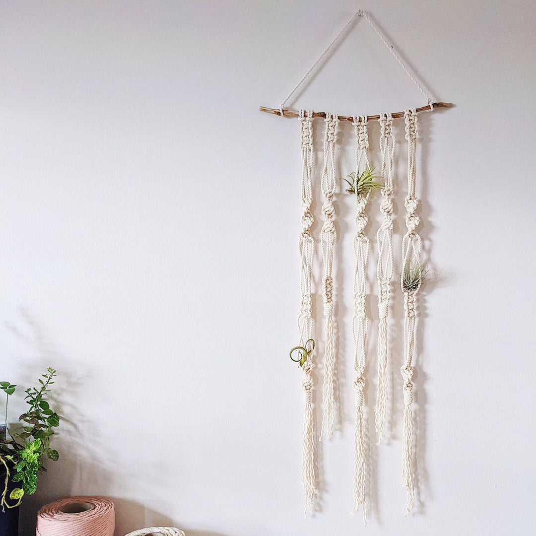 Macrame Pflanze Wand Hängeregal Organizer Karnz