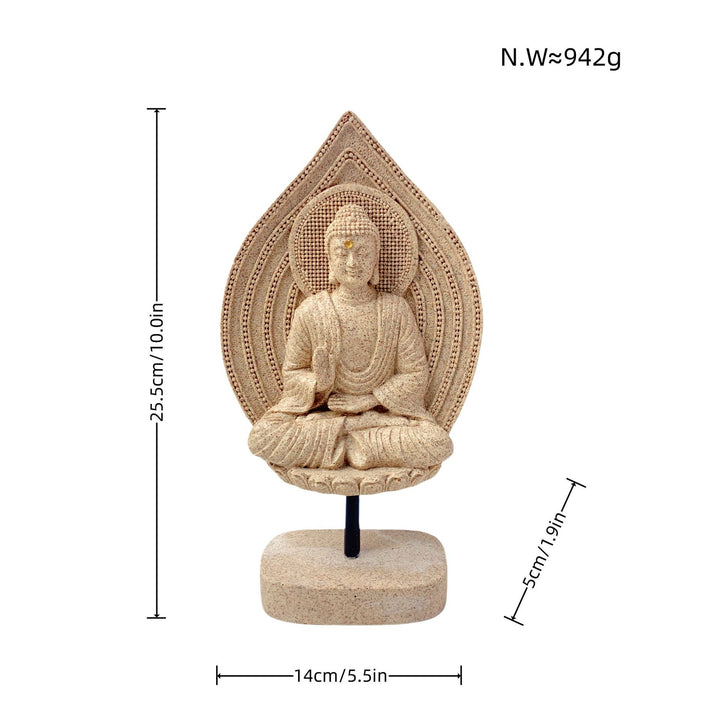 Dekorative Buddha Statue Karnz