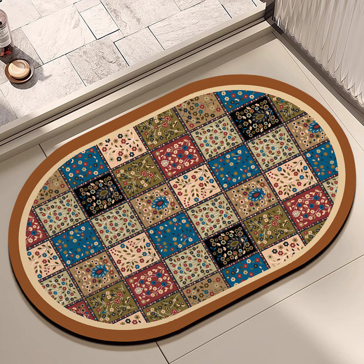 Geometrisch gemusterter Teppich Karnz