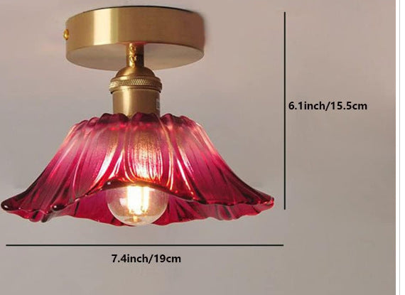Vintage Glas Flush Mount Licht
