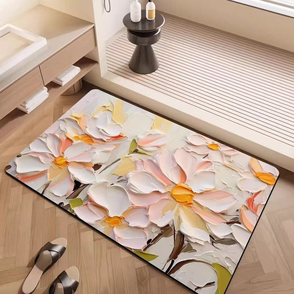 Luxuriöse strukturiertes Blumenteppich Karnz