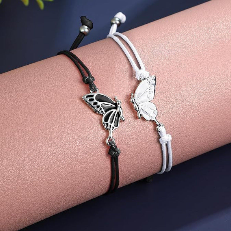 Butterfly Charm Halskette und Armband Set Karnz