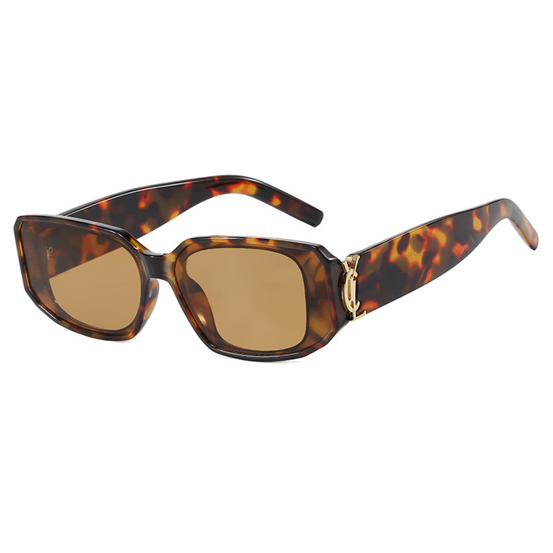 Damen modische Sonnenbrille mit eckigem Design und luxuriösen Details Karnz