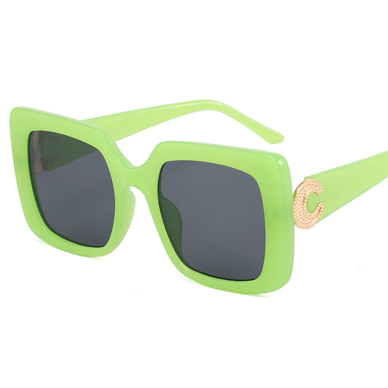 Damen modische Sonnenbrille im modernen quadratischen Design Karnz