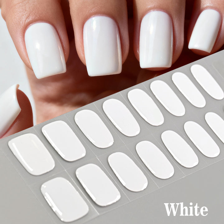 Hochglänzende Gel-Nagel-Wraps