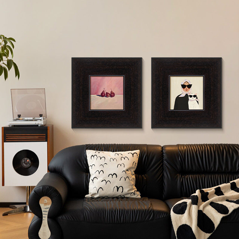 Künstlerische gerahmte Modeillustration für die Heimdekoration
