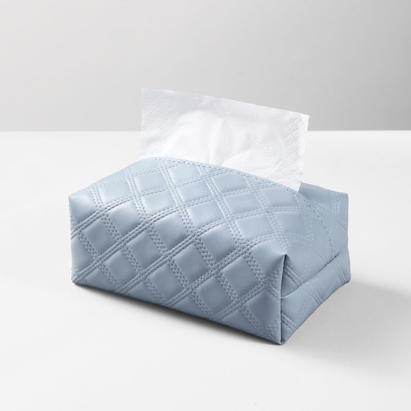 Elegante gesteppte Taschentuchbox-Abdeckung