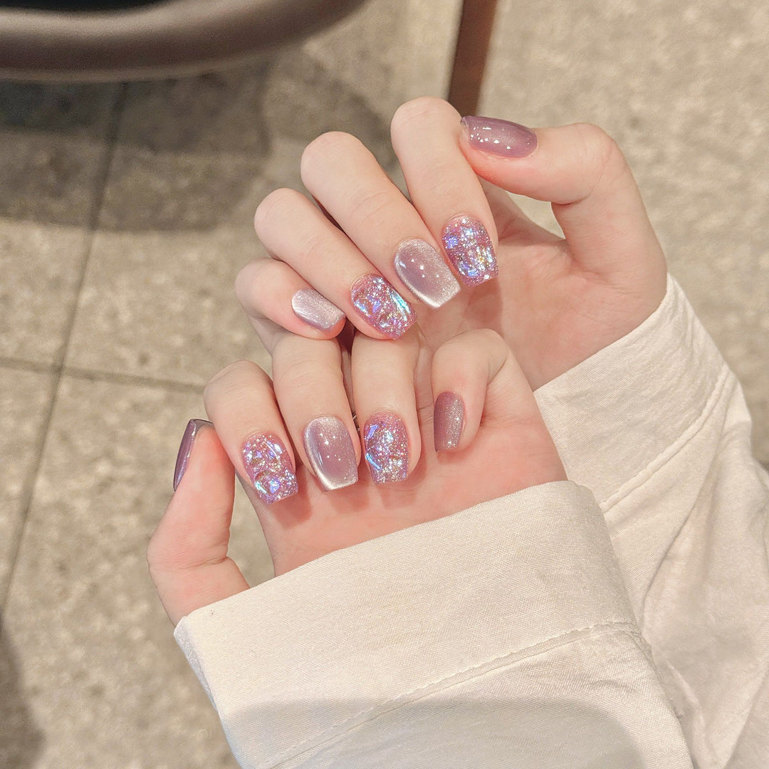 Glitzernde Nagelkunst Press-On Set Karnz