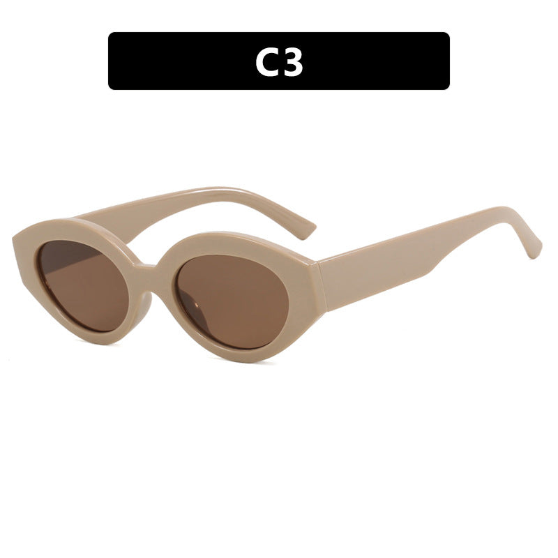 Damen kreative Sonnenbrille im eleganten Retro-Stil Karnz