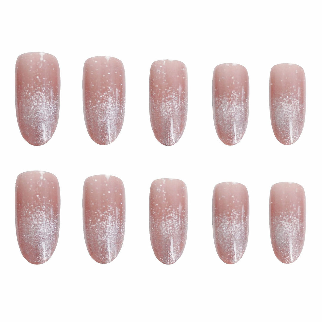 Elegante Glitzer Ombre Press-On Nägel