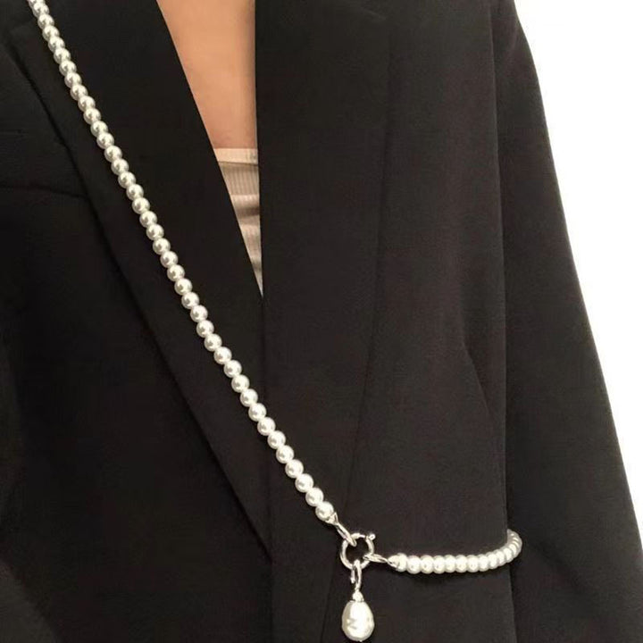 Elegante perlenverzierte Tasche Gurt Karnz