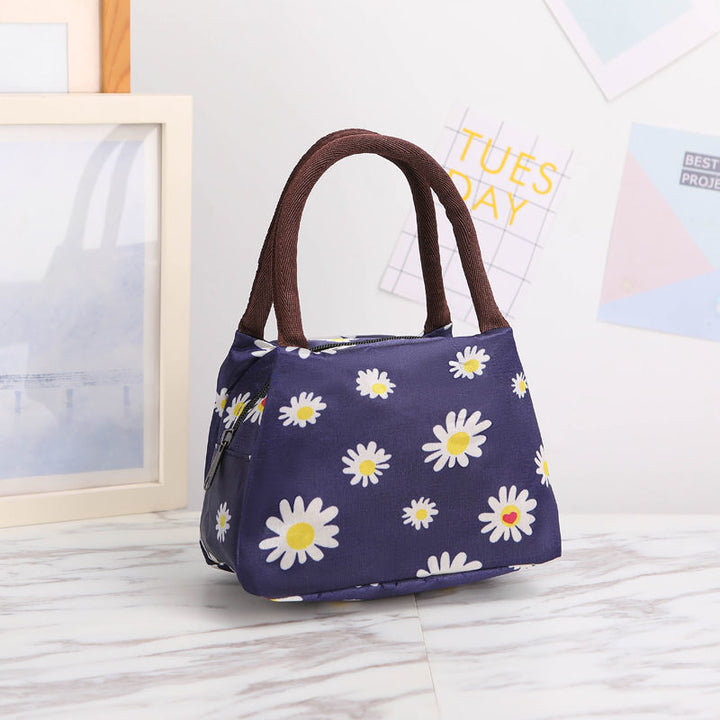 Floral Print Isolierte Lunch-Tragetasche Karnz