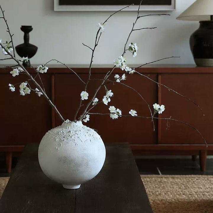 Elegante Texturierte Dekorative Keramikvase