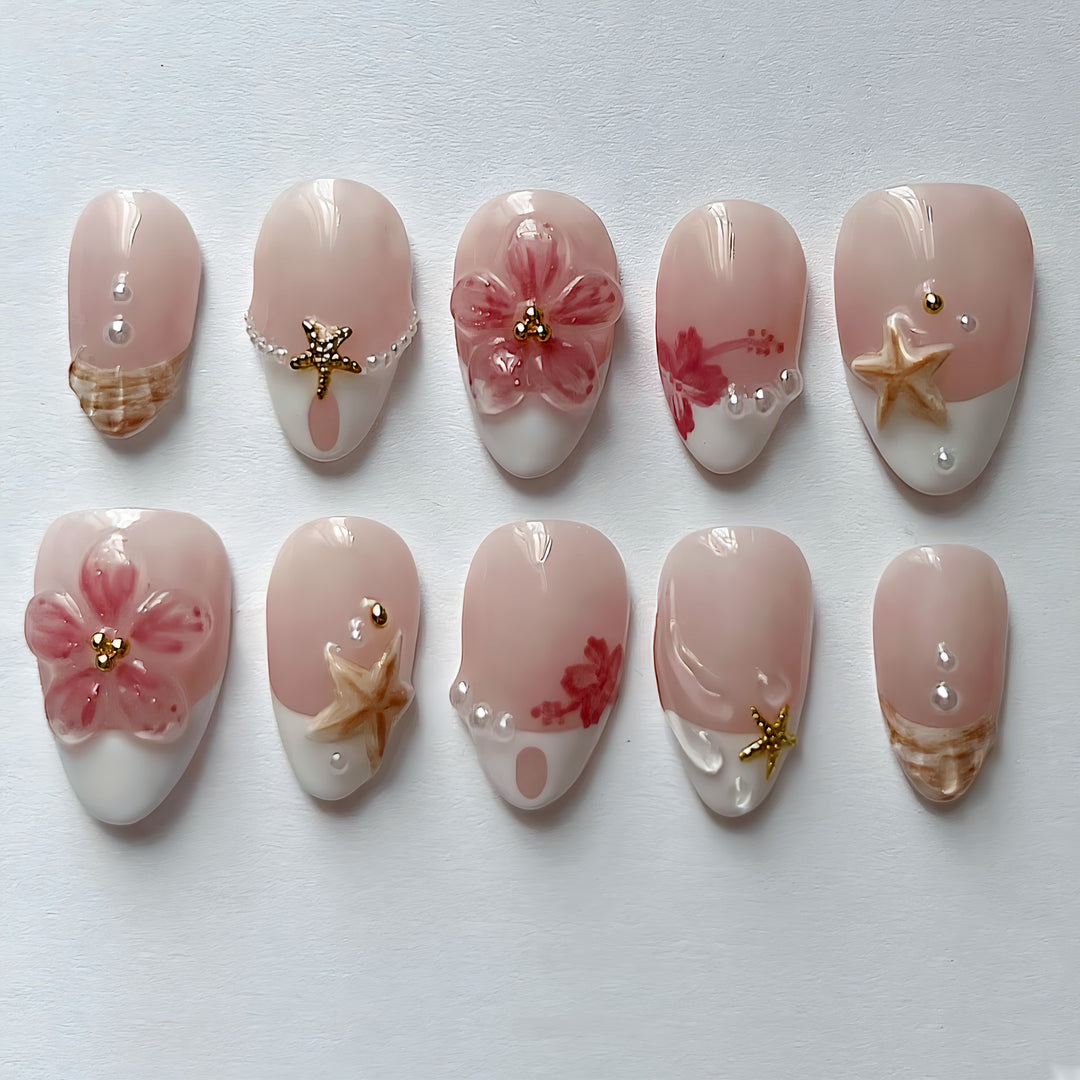 Premium Artisan Schalen-verziertes Nagelkunst