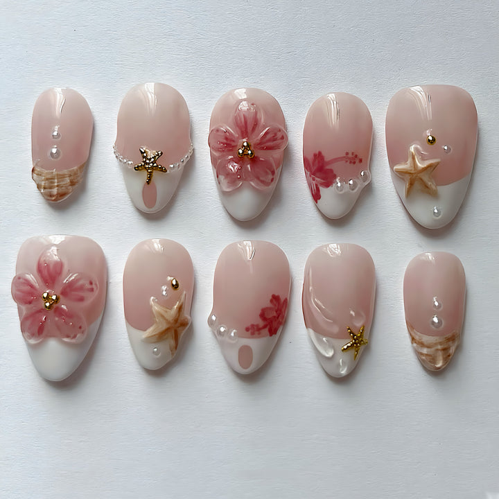 Premium Artisan Schalen-verziertes Nagelkunst