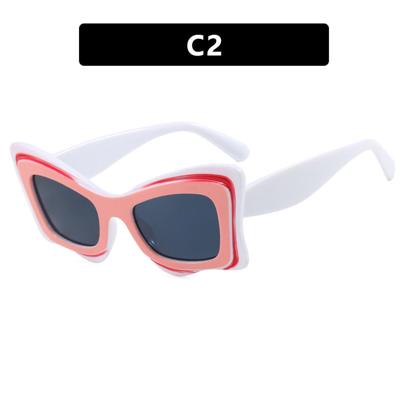 Damen oversized Sonnenbrille im extravaganten Design Karnz