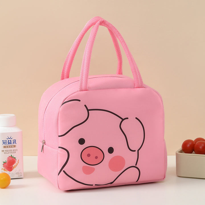 Süße tierische isolierte Lunch-Tasche Karnz