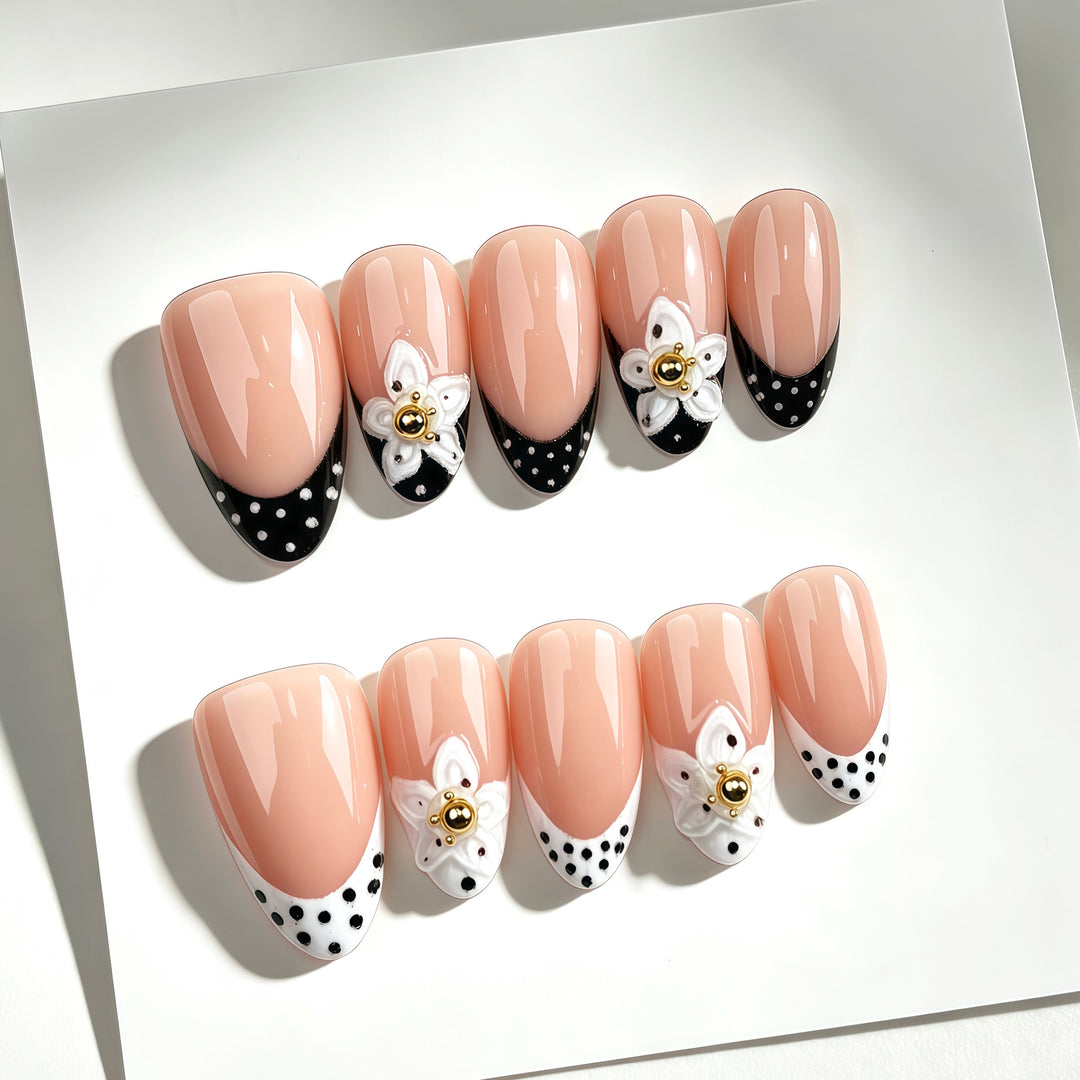 Elegante thematische Press-On-Nagelkollektion