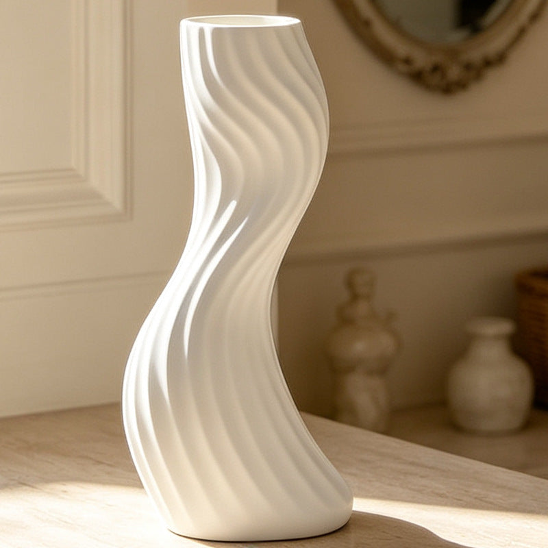 Elegante verdrehte dekorative Bodenvase Karnz