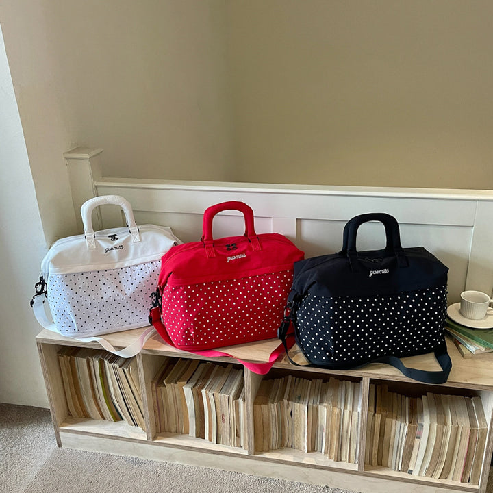 Stilvolle gepunktete Reis-Tasche Karnz