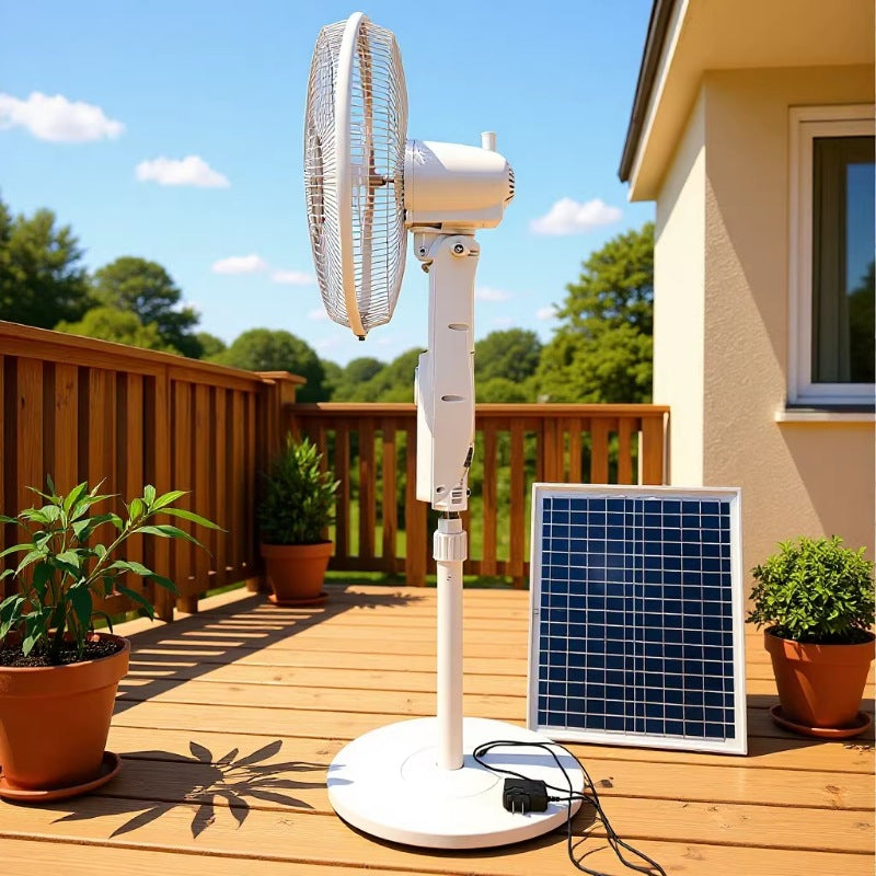 Unisex Solar-Betriebener Standventilator mit modernem Design und effizienter Luftzirkulation Karnz