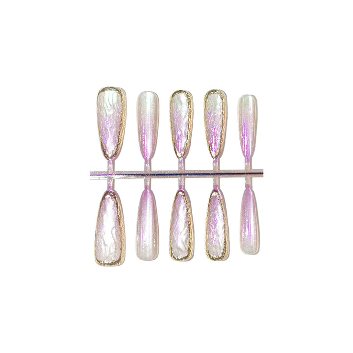 Premium Glossy Gradient Press-On Nail Set