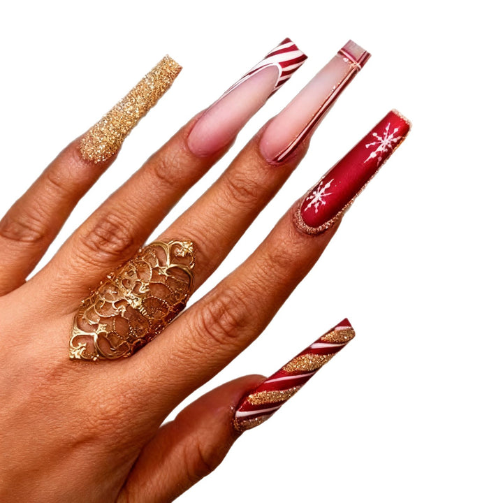 Festliche Feiertags-Nagelkunst-Verstärkungen Karnz 1789915617