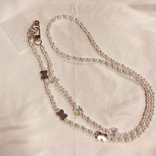 Eleganter Perlen Charm Brillenhalter Karnz