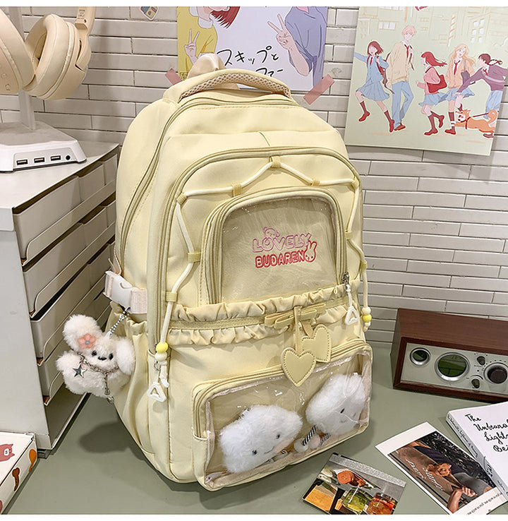 Transparenter Fronttasche Freizeit Rucksack Karnz