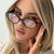 Damen Katzenaugen-Sonnenbrille mit einzigartigem Muster Karnz