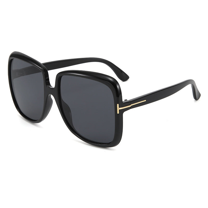 Damen elegante oversized Sonnenbrille mit filigranem Rahmen Karnz