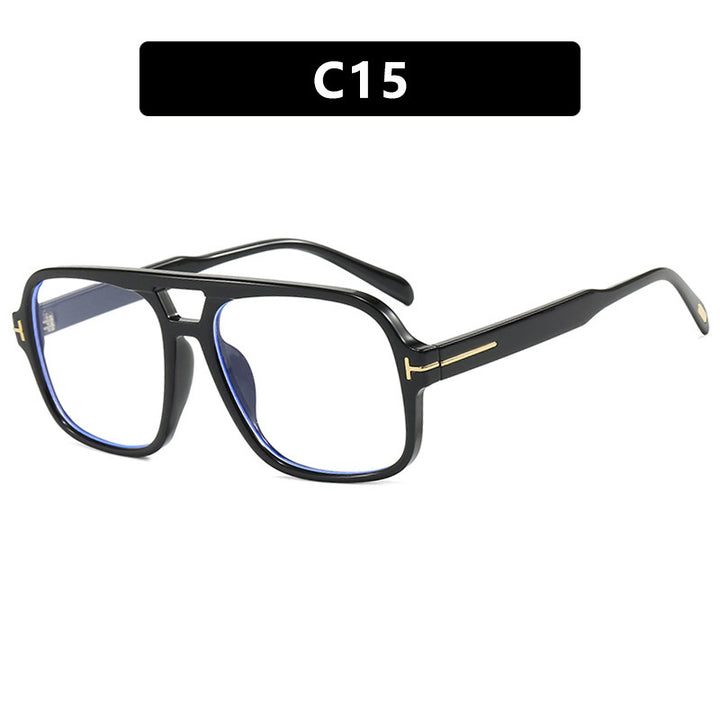 Damen Stylische Sonnenbrille im markanten Rechteckformat Karnz