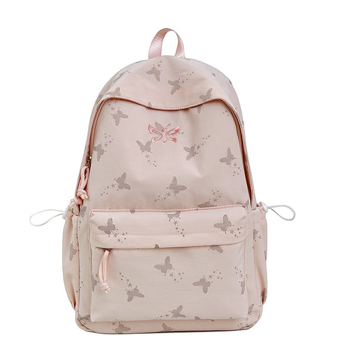 Butterfly-Print Leichter Rucksack