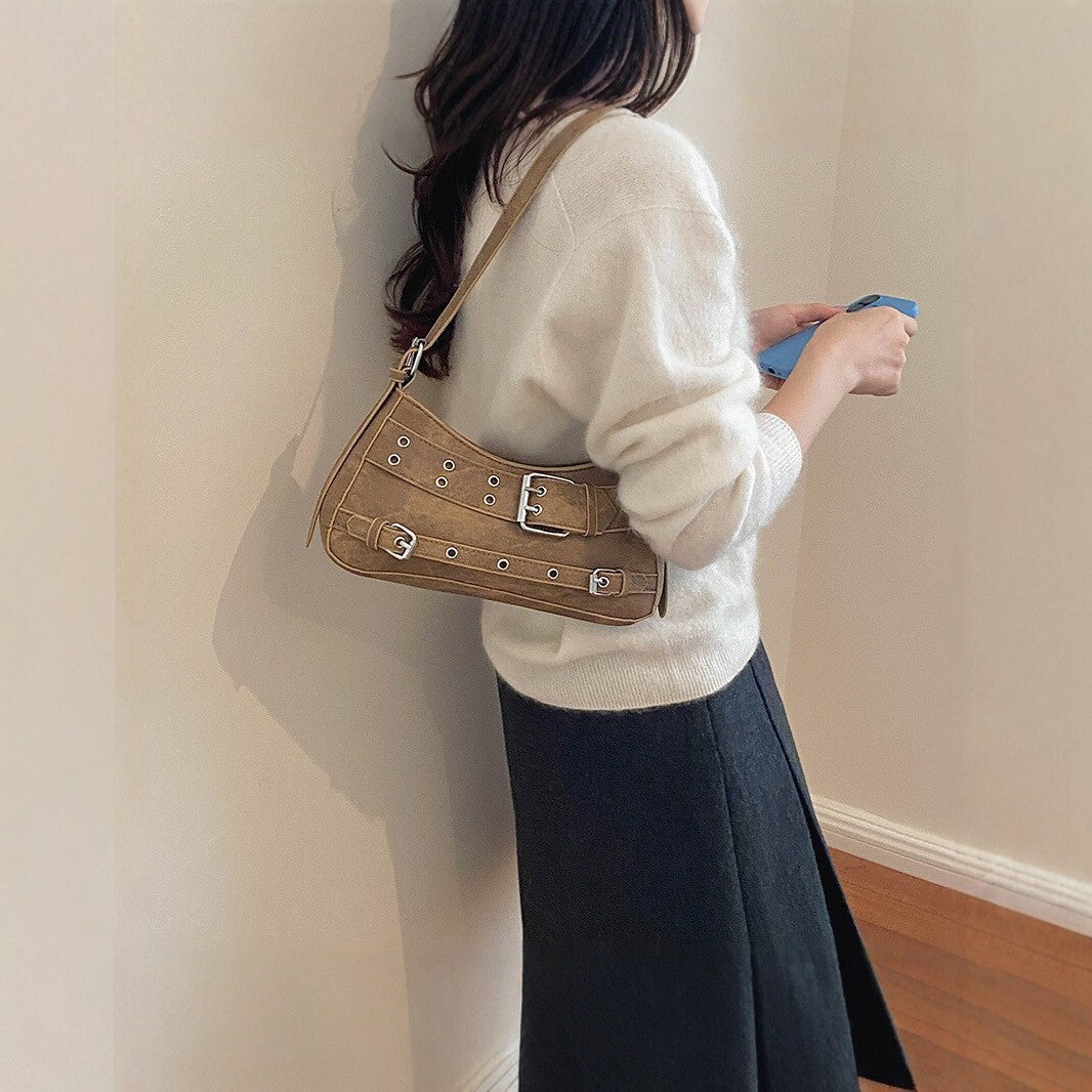 Stylische Schnallen-Detail Handtasche
