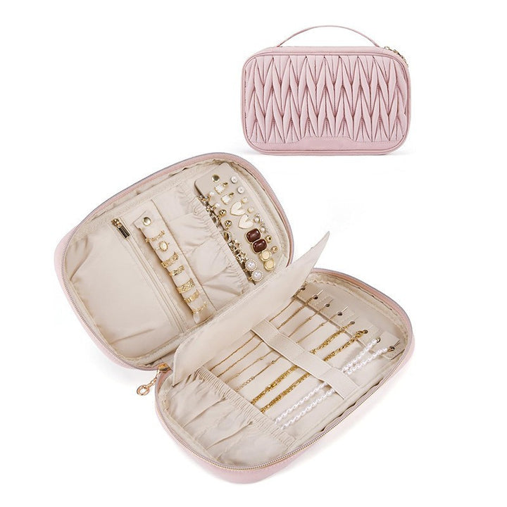 Schmuck-Organizer Tasche mit Seitlichen Fächern Karnz