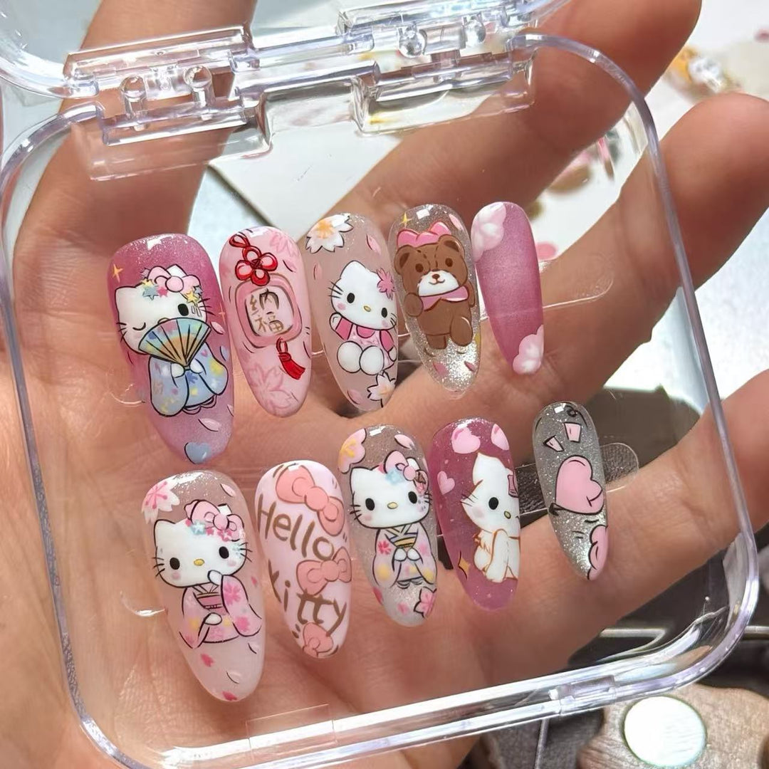 Glamouröse Gel-Nagelkunstverlängerungen Karnz