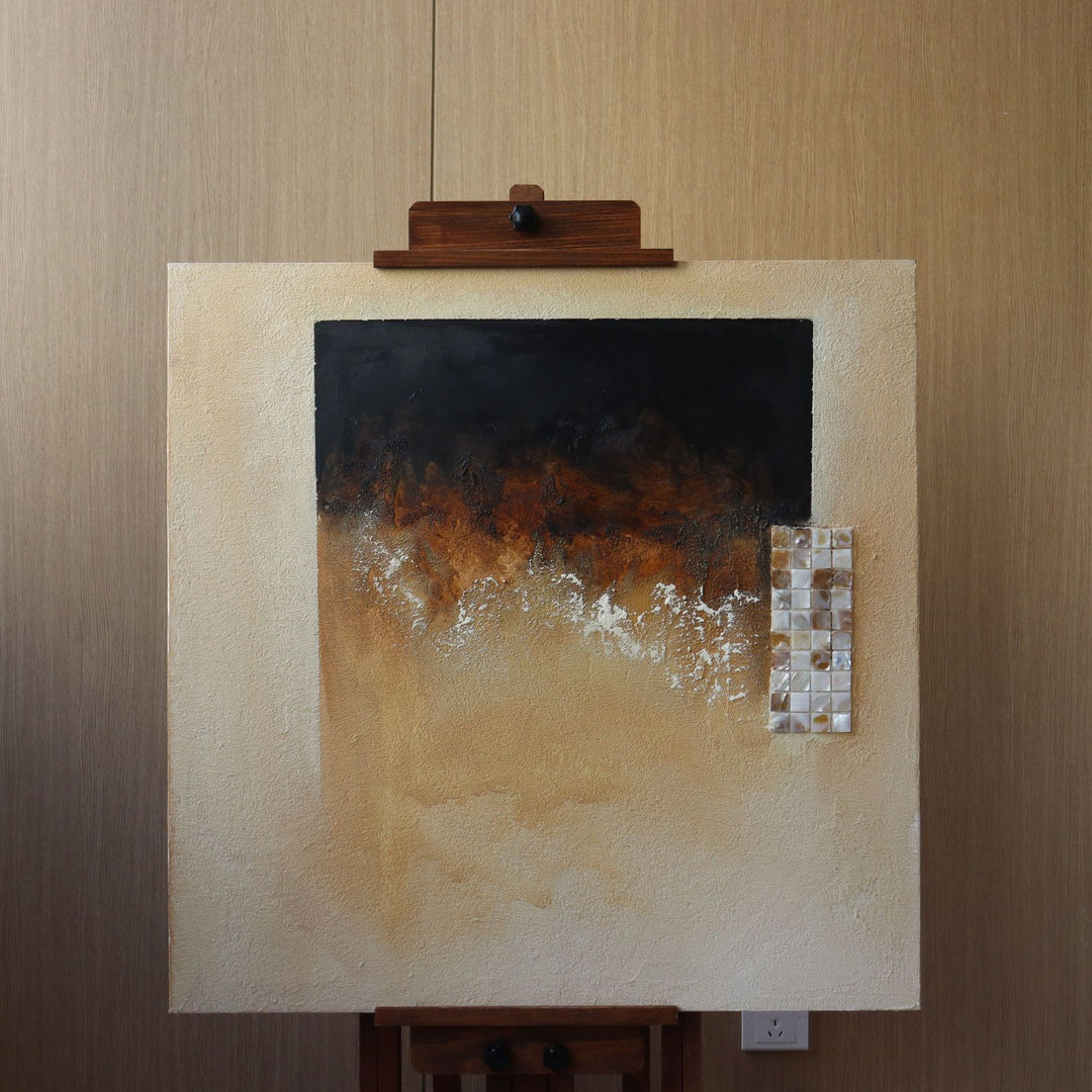 Abstract Textured Canvas Kunst für Innenräume