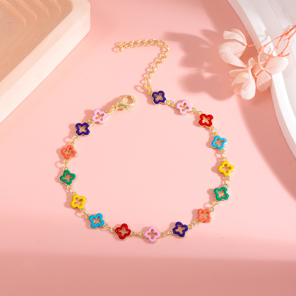 Bunte Stern Charm Fußkette Karnz 1788164326