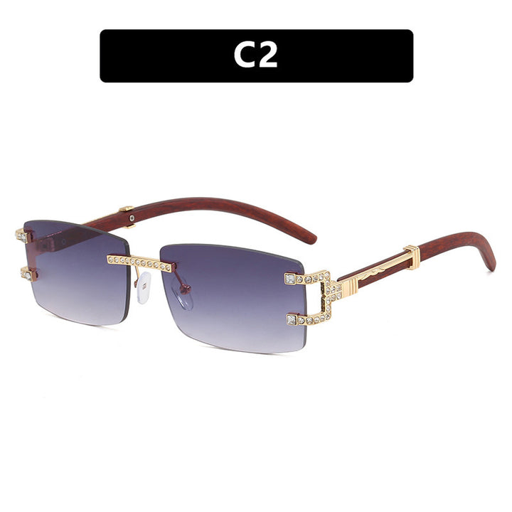 Damen exklusive Sonnenbrille im eleganten Design mit Strass-Akzenten Karnz