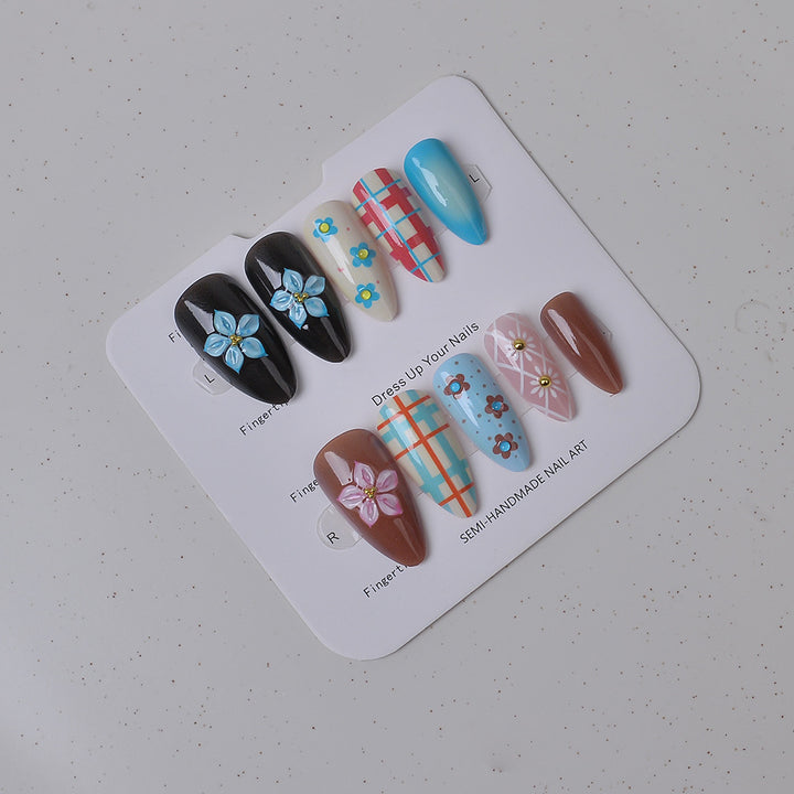 Elegante Künstliche Drucknagelkollektion Karnz