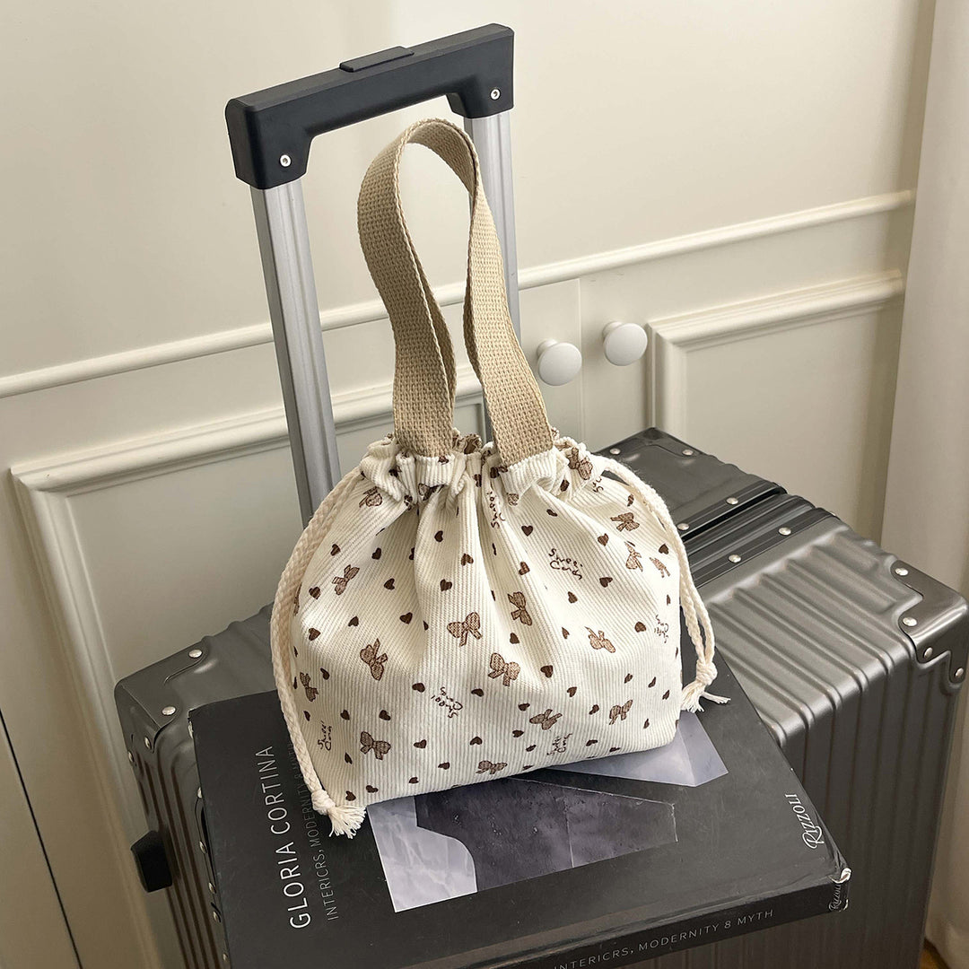 WoTextured Drawstring Mini Tasche Karnz