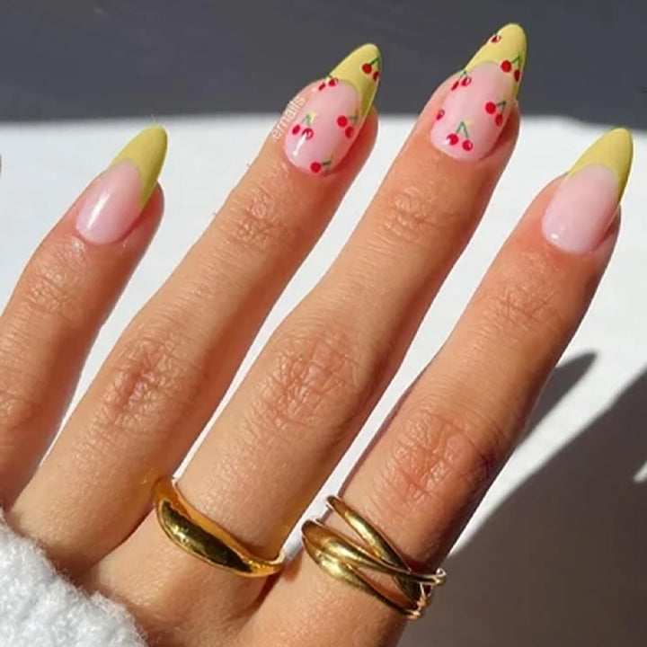 Kirschblüten-Themen Press-On Nagelset