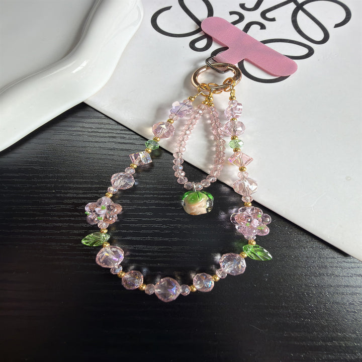 Blumenperlen Charm Handy Lanyard Karnz