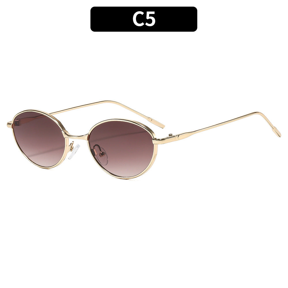 Chic Retro Oval Sonnenbrille