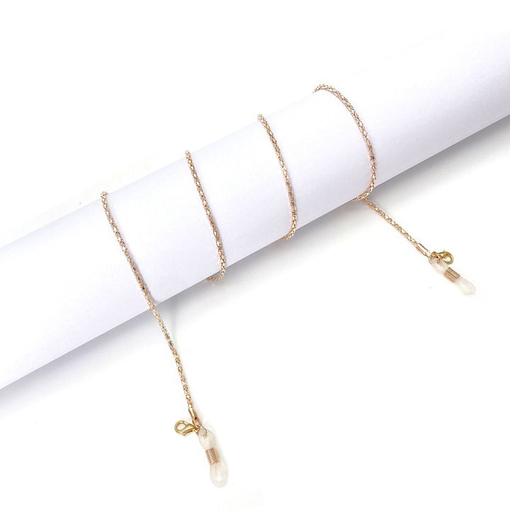 Minimalistische Kette Fußkettchen mit Kristall-Detail Karnz