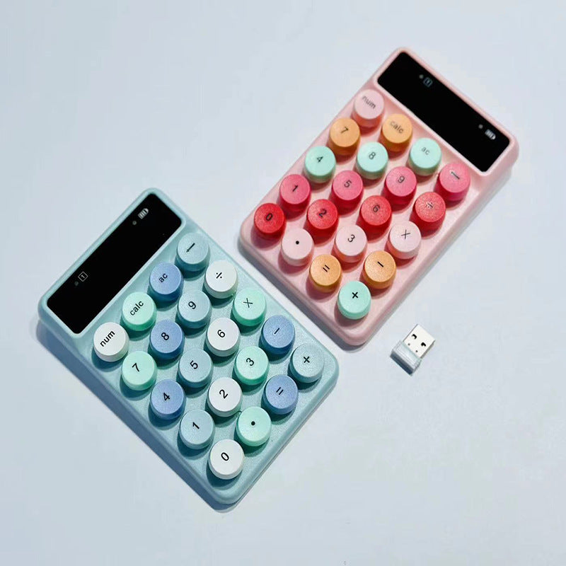 Kabellose Retro Taschenrechner-Tastatur Karnz