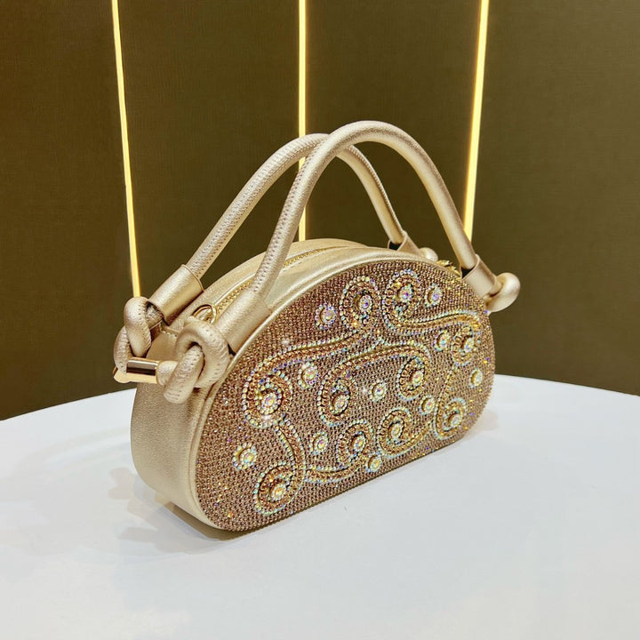 Strassverzierte Handtasche