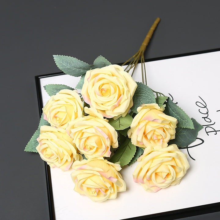 Faux Rose Blumenstrauß für Wohnkultur