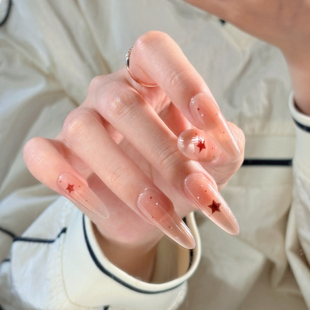 Elegantes Press-On-Nagelset mit glänzendem Finish Karnz