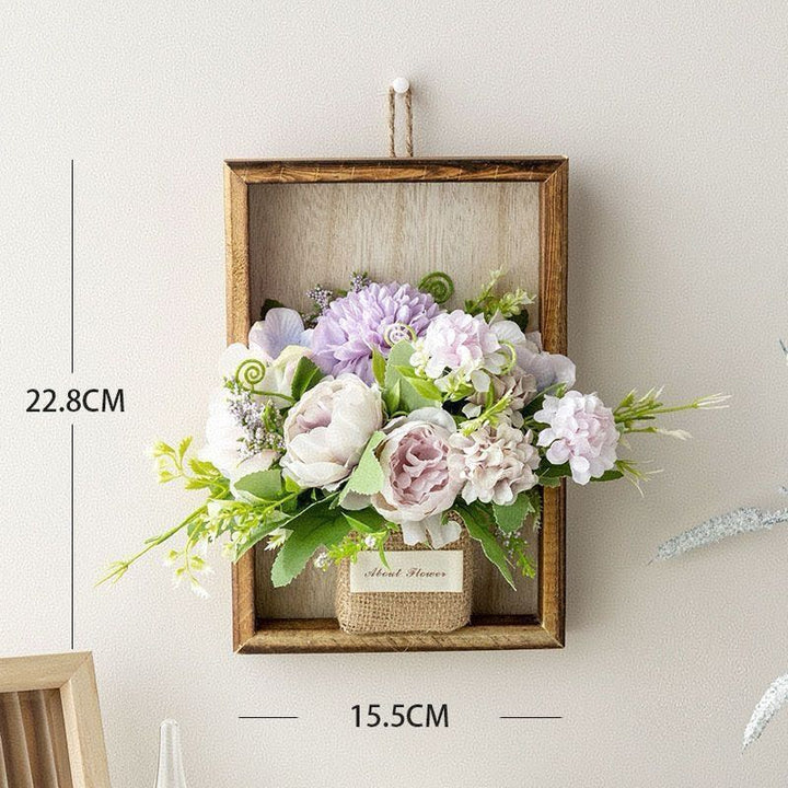 Dekorative Wandmontierte Blumenarrangements